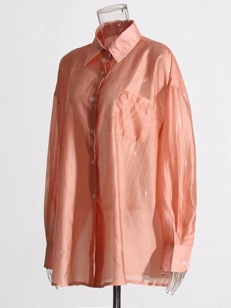 Pre Order:  Semi-Sheer Minimalist Shirt