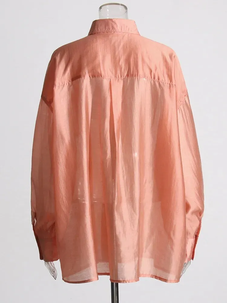 Pre Order:  Semi-Sheer Minimalist Shirt