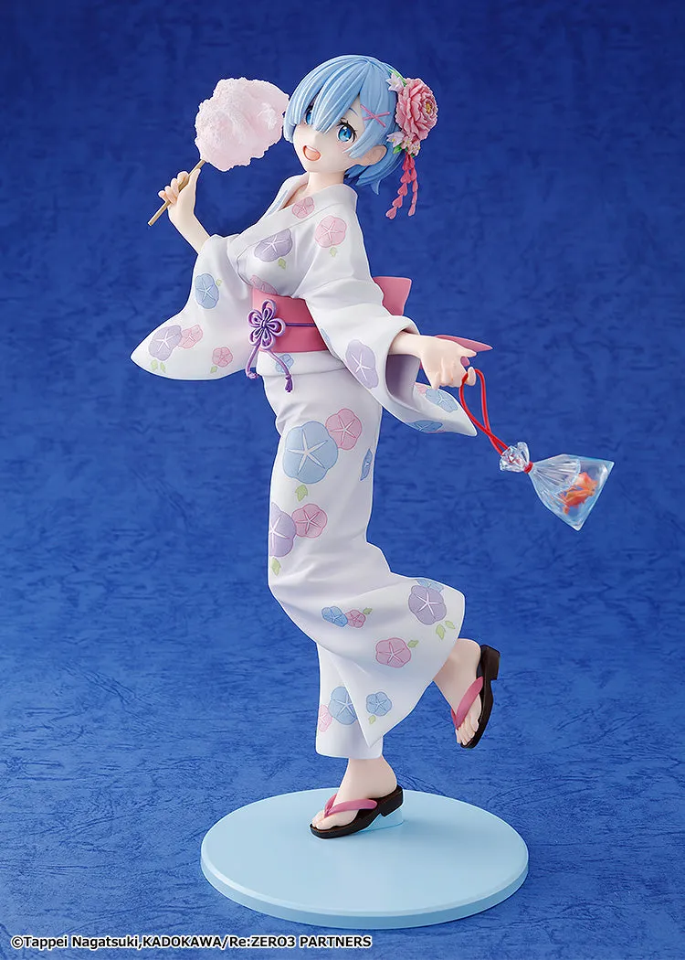 Rem: Yukata Ver. (Renewal Package Edition) 1/7 Scale Figure