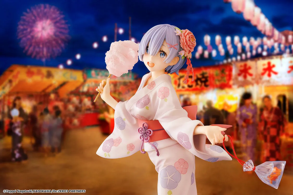 Rem: Yukata Ver. (Renewal Package Edition) 1/7 Scale Figure