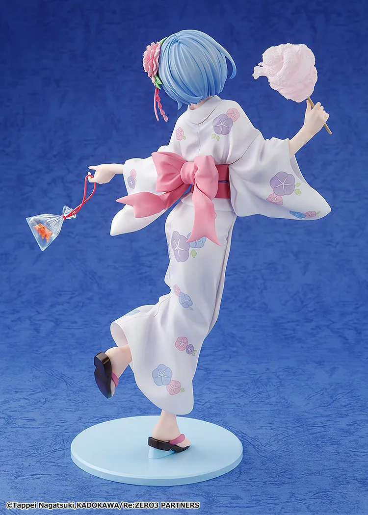 Rem: Yukata Ver. (Renewal Package Edition) 1/7 Scale Figure