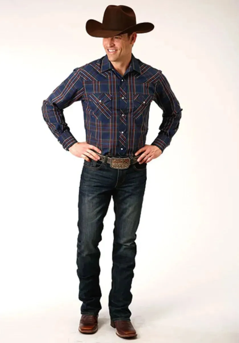 Roper Midnight Delight (Blue) - Men's Western Shirt