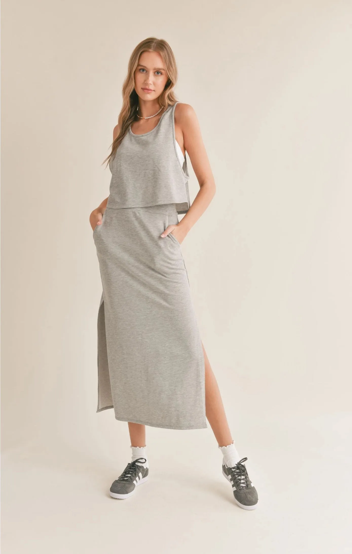 Sadie & Sage Break a Sweat Maxi Skirt