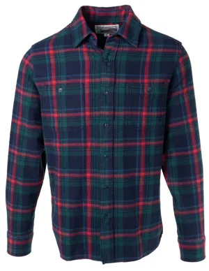 Schott Bros. PLAID FLANNEL SHIRT Men’s -NAV