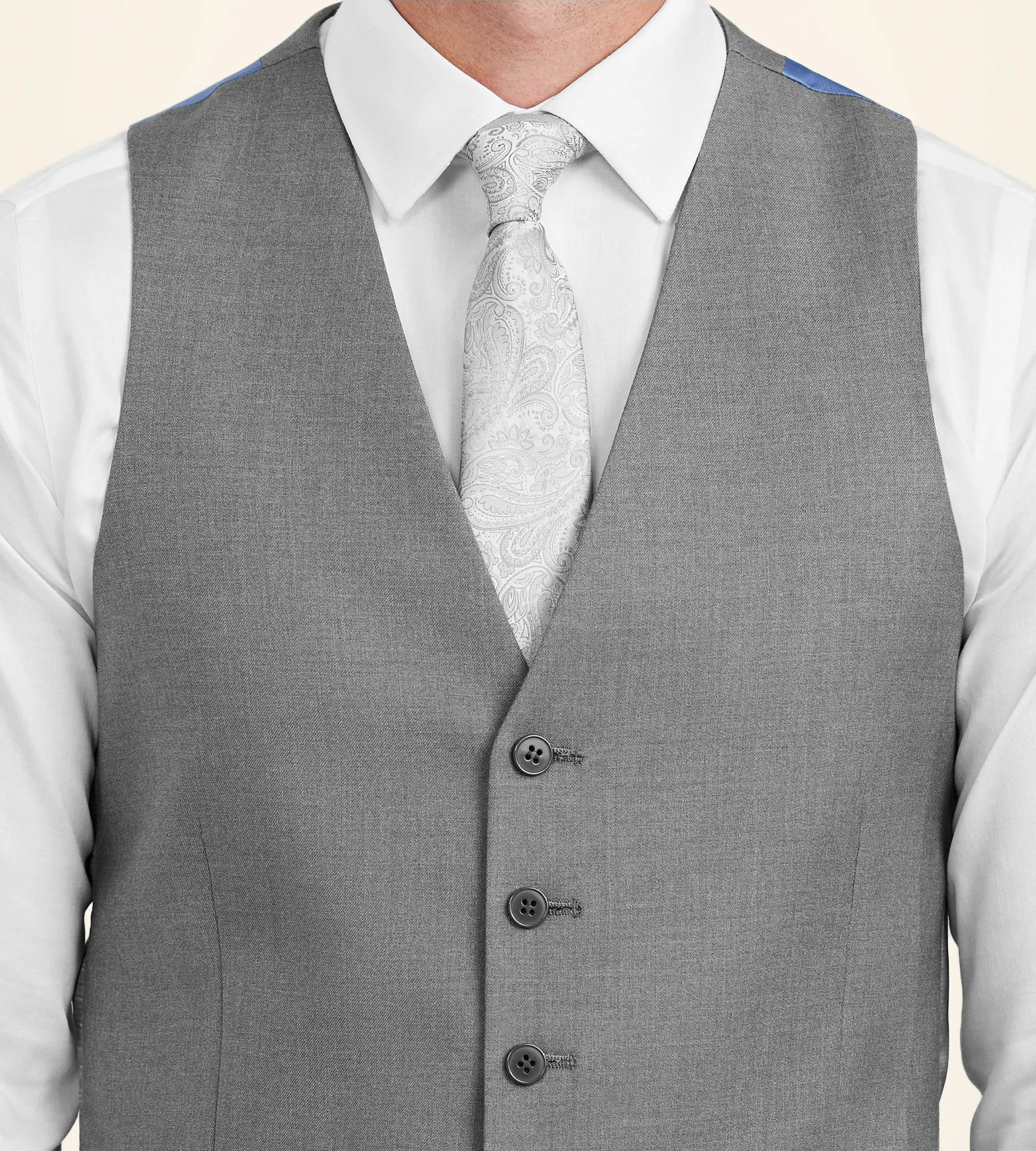 Slim Fit Stretch Suit Separate Vest