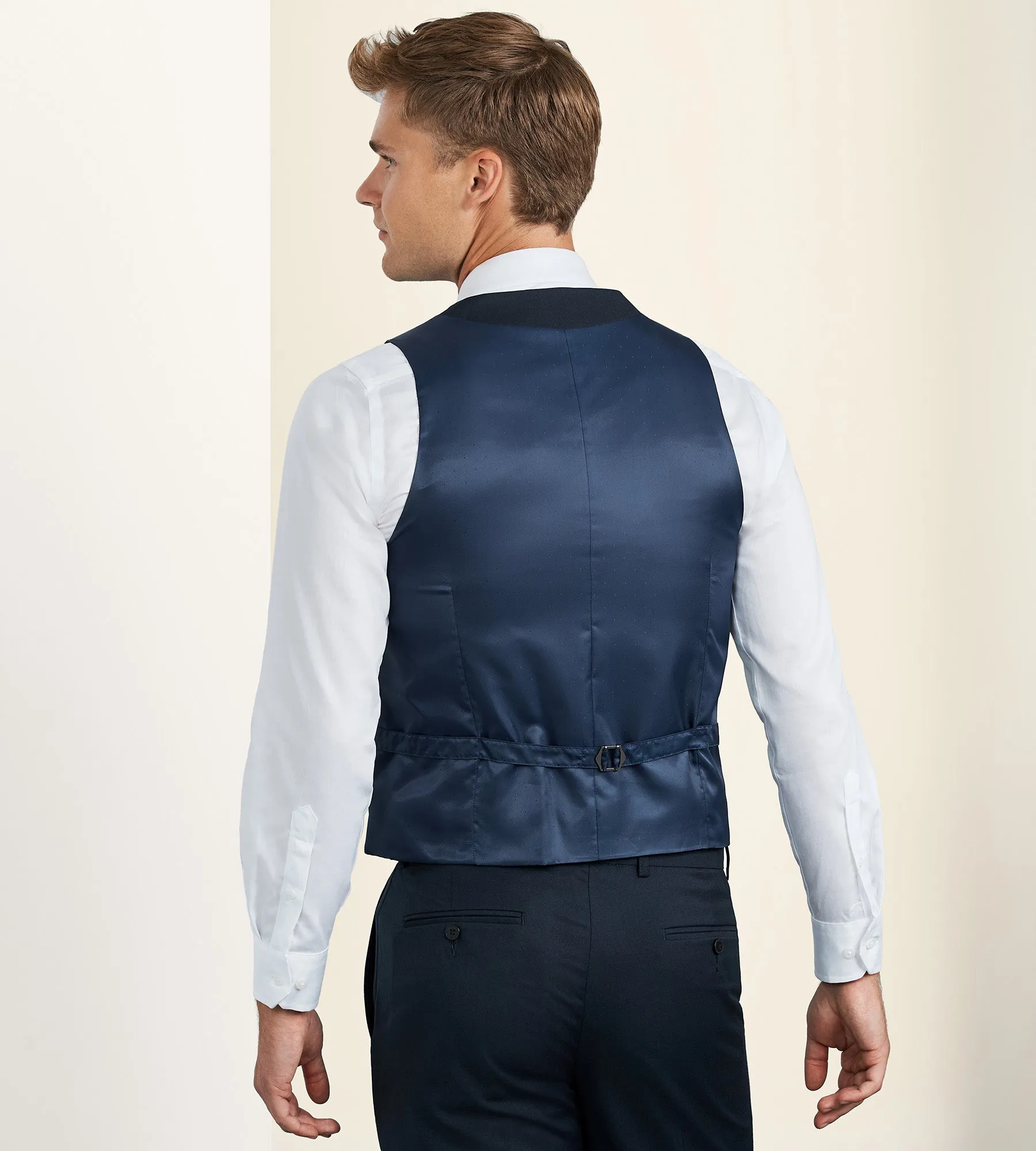 Slim Fit Stretch Suit Separate Vest