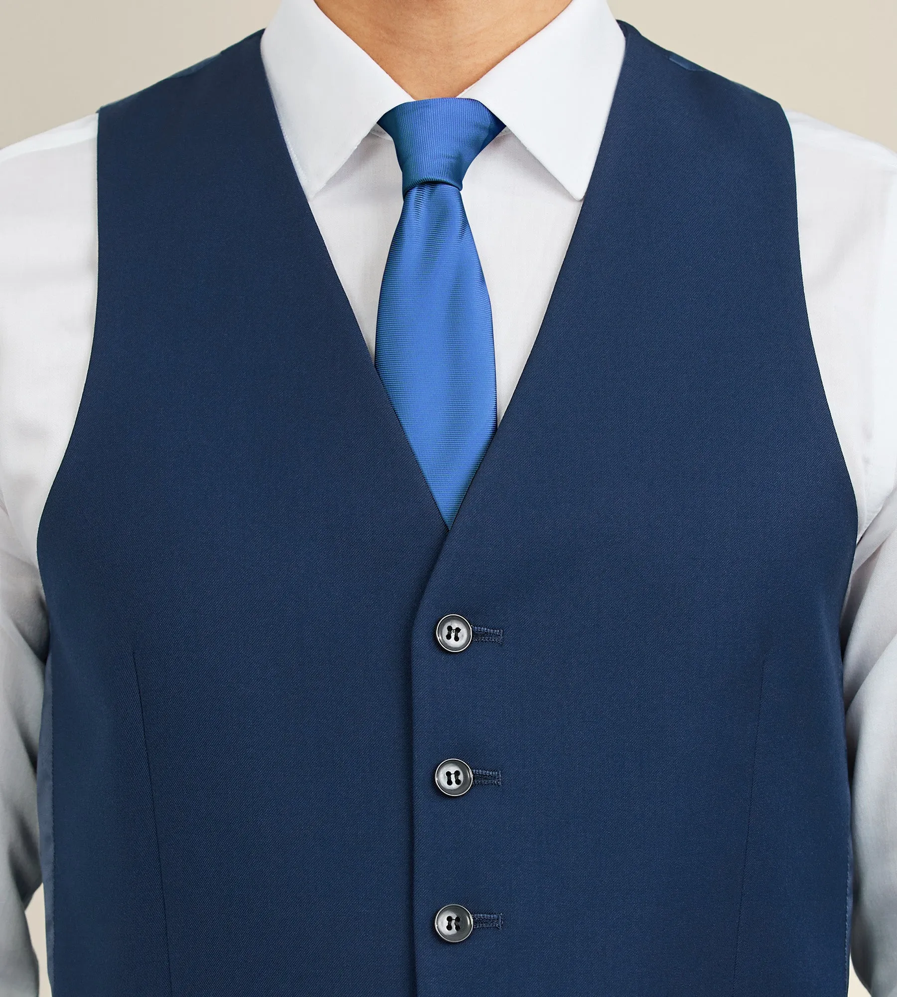 Slim Fit Stretch Suit Separate Vest