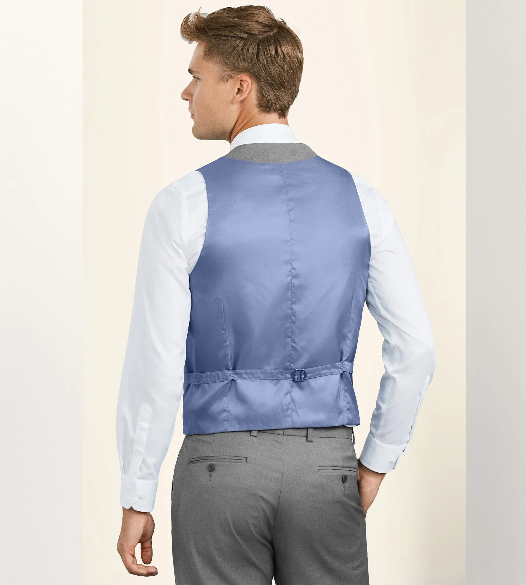 Slim Fit Stretch Suit Separate Vest