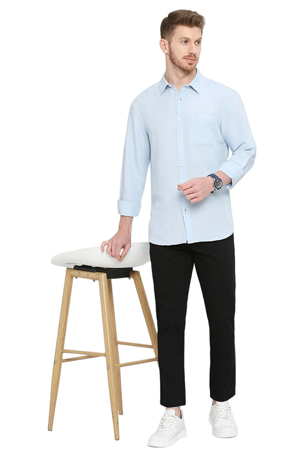 Slim Fit Viscose Linen Shirt