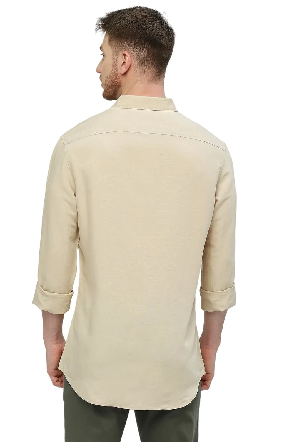 Slim Fit Viscose Linen Shirt