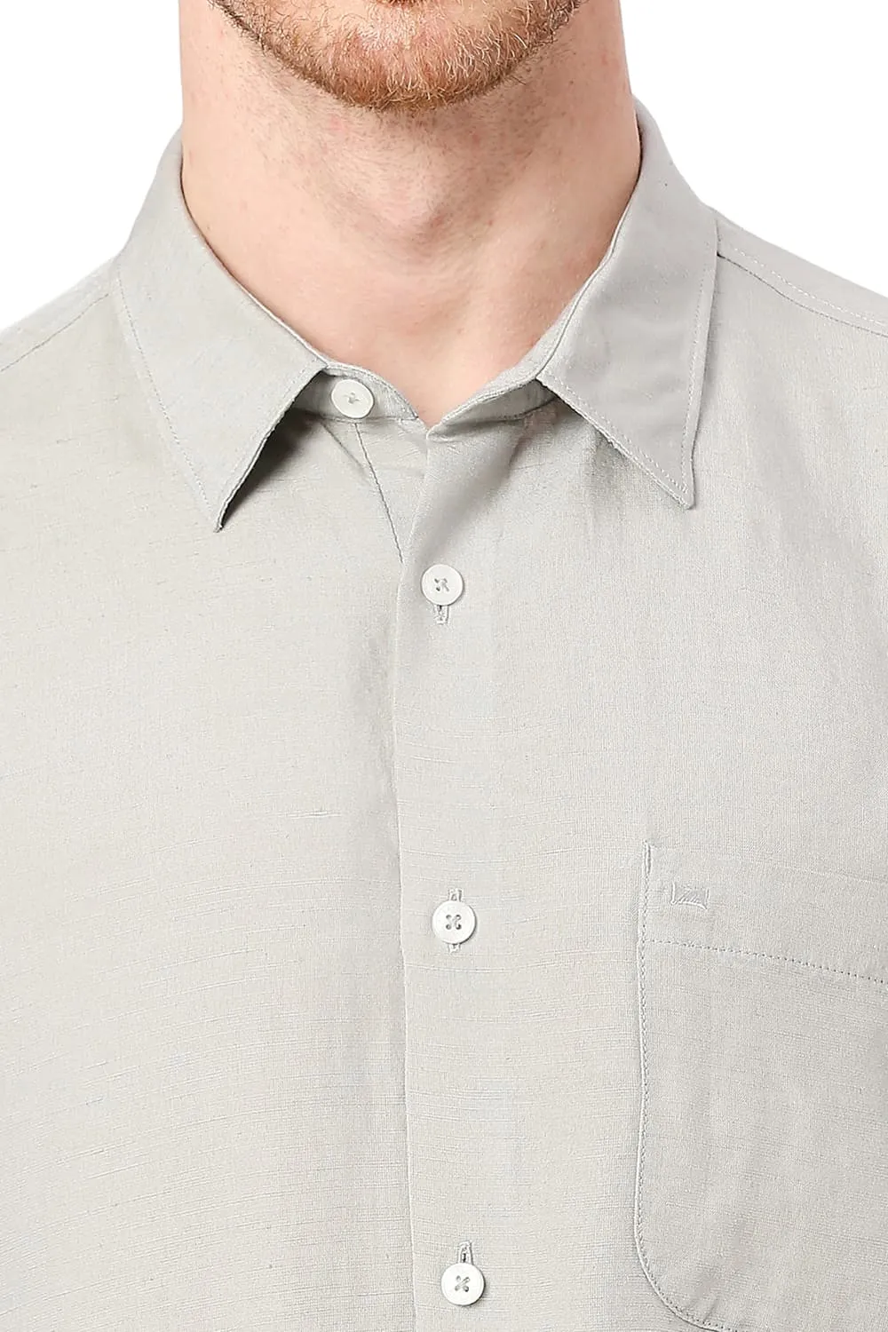 Slim Fit Viscose Linen Shirt