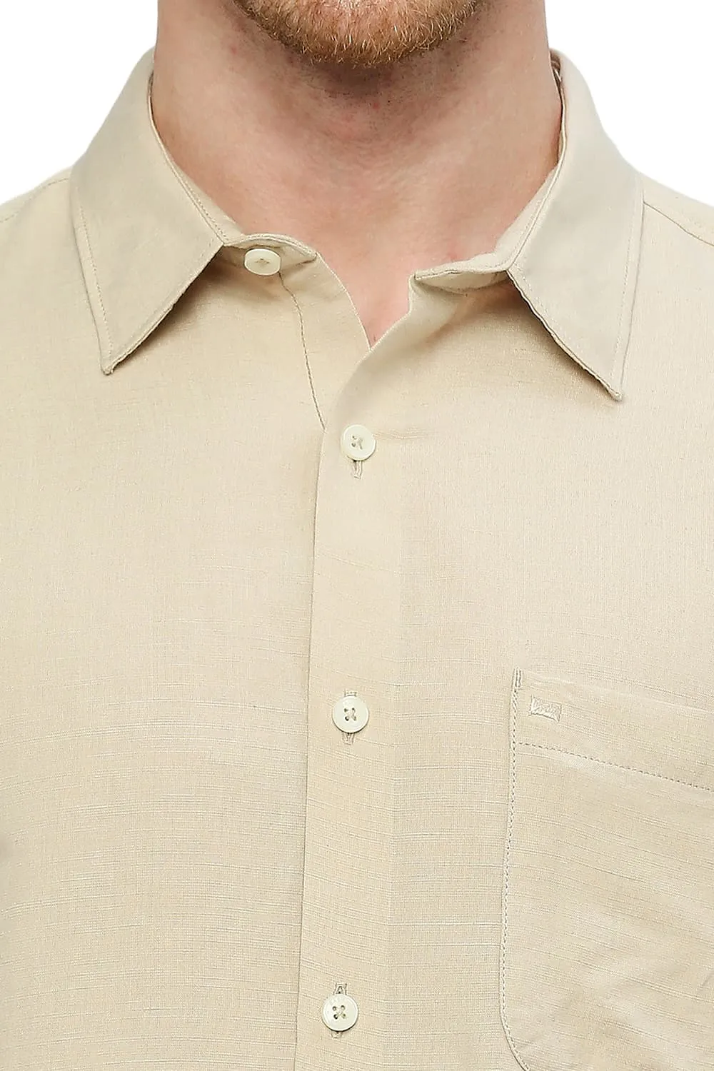 Slim Fit Viscose Linen Shirt