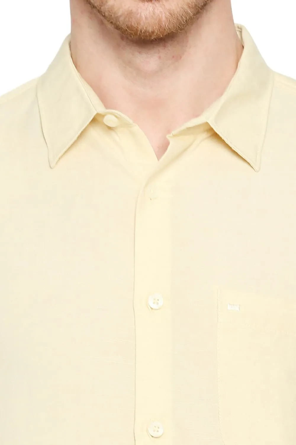 Slim Fit Viscose Linen Shirt