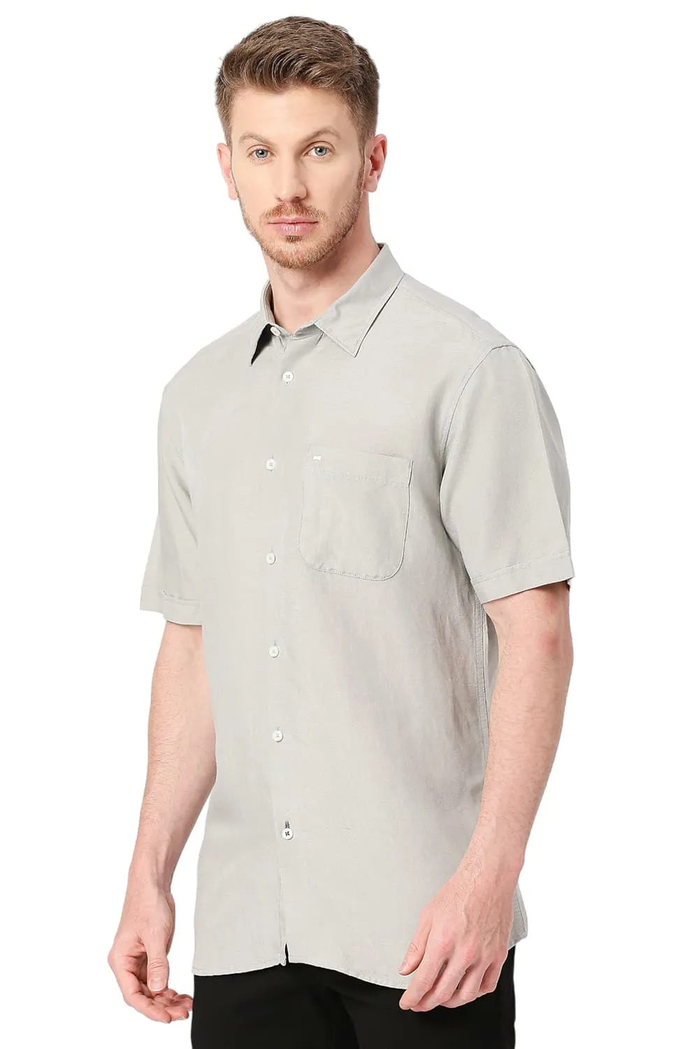 Slim Fit Viscose Linen Shirt