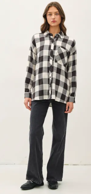 Soft Buffalo Plaid Flannel Shirt