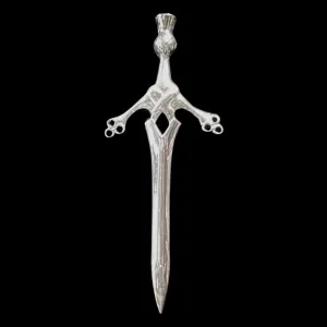 Sterling Silver Thistle Head Kilt Pin