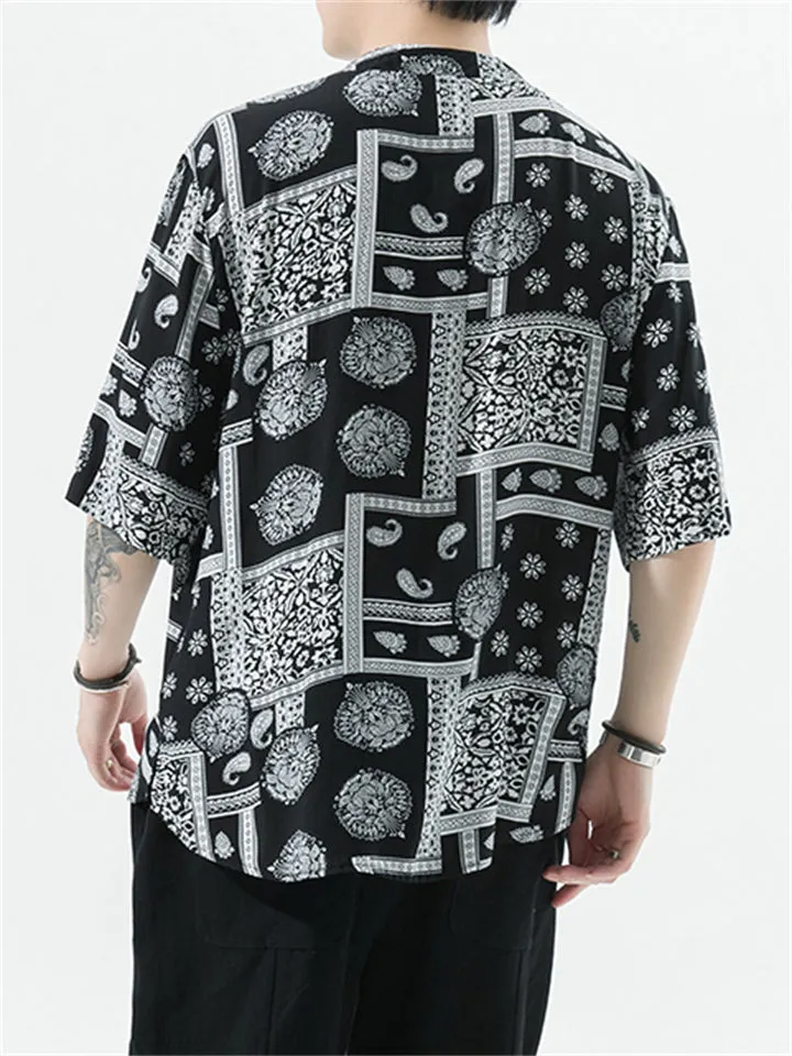 Summer Loose Retro Printed Shirts