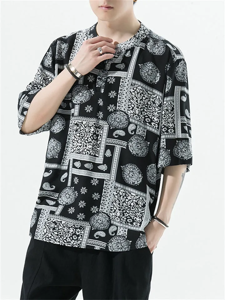 Summer Loose Retro Printed Shirts