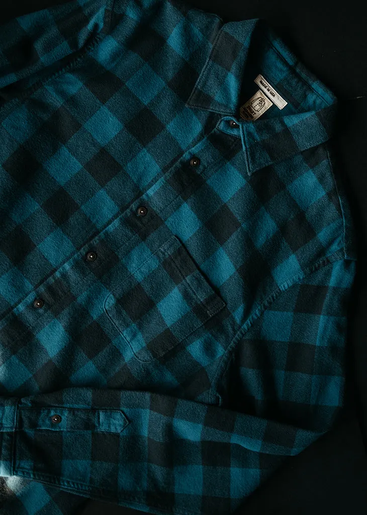 The Ripper Organic Cotton Plaid - Blue Black