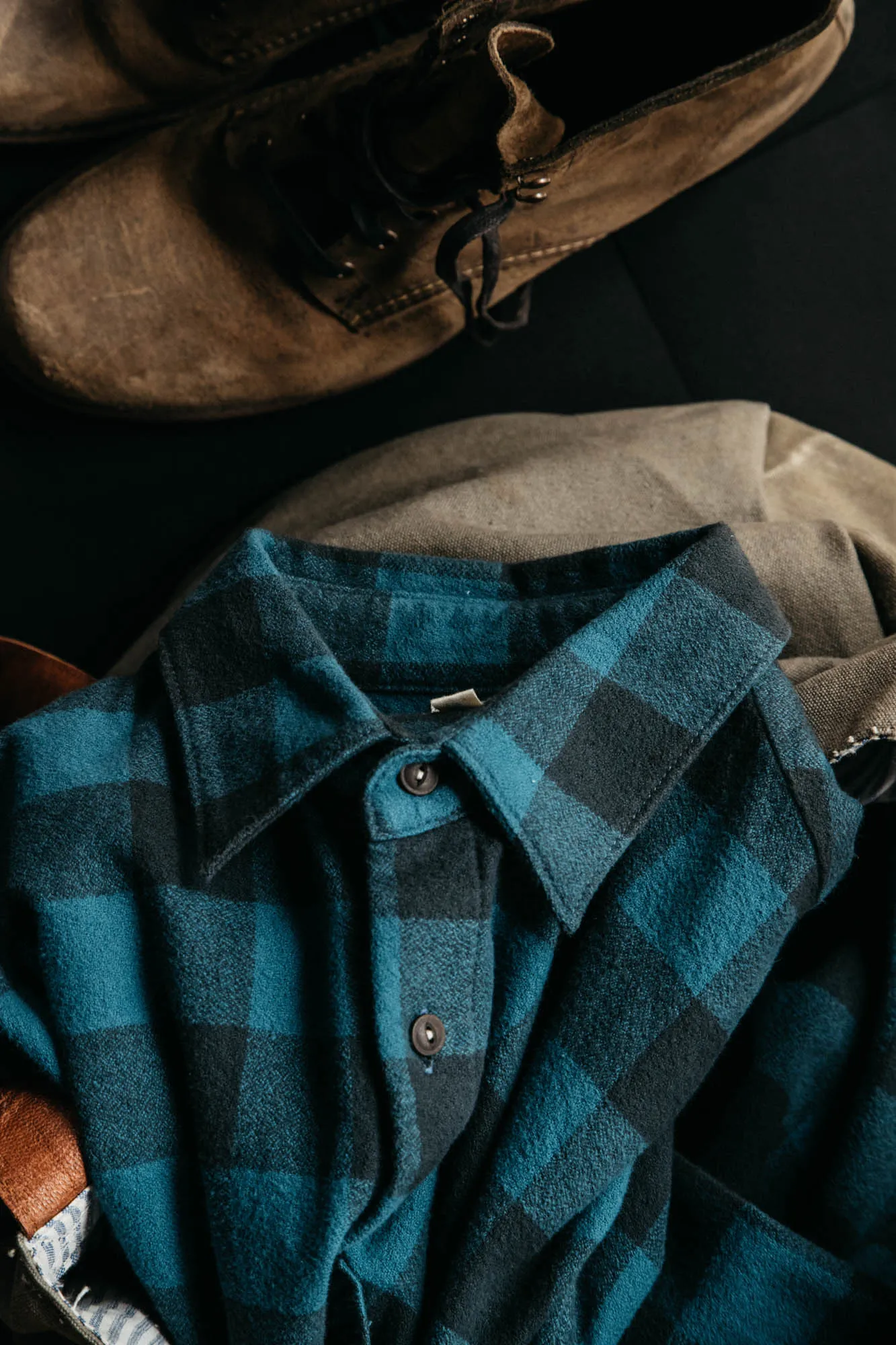 The Ripper Organic Cotton Plaid - Blue Black