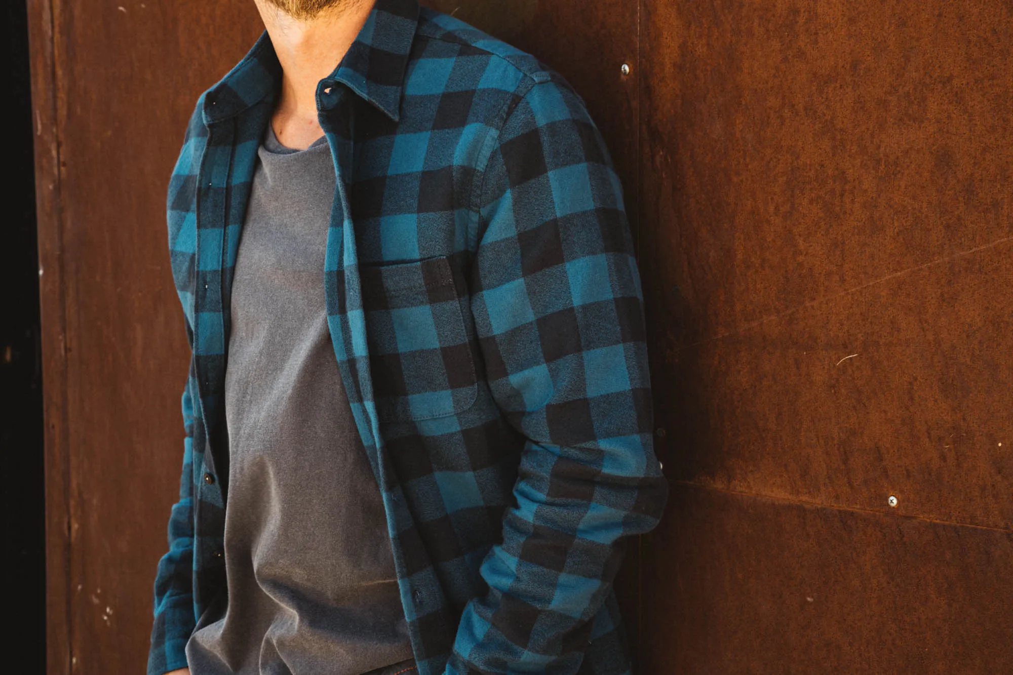 The Ripper Organic Cotton Plaid - Blue Black