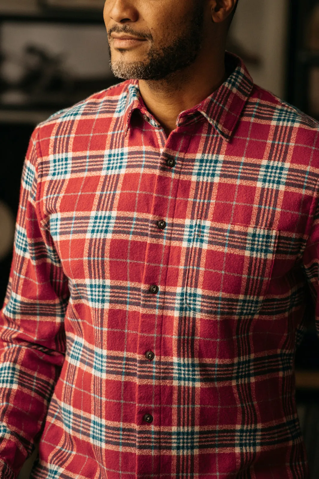 The Ripper Organic Cotton Plaid - Red Blue