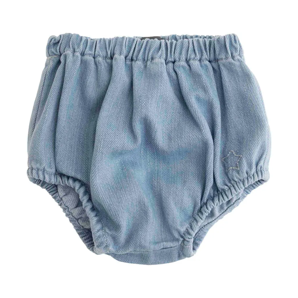 TOCOTO VINTAGE BLUE JEAN BLOOMERS