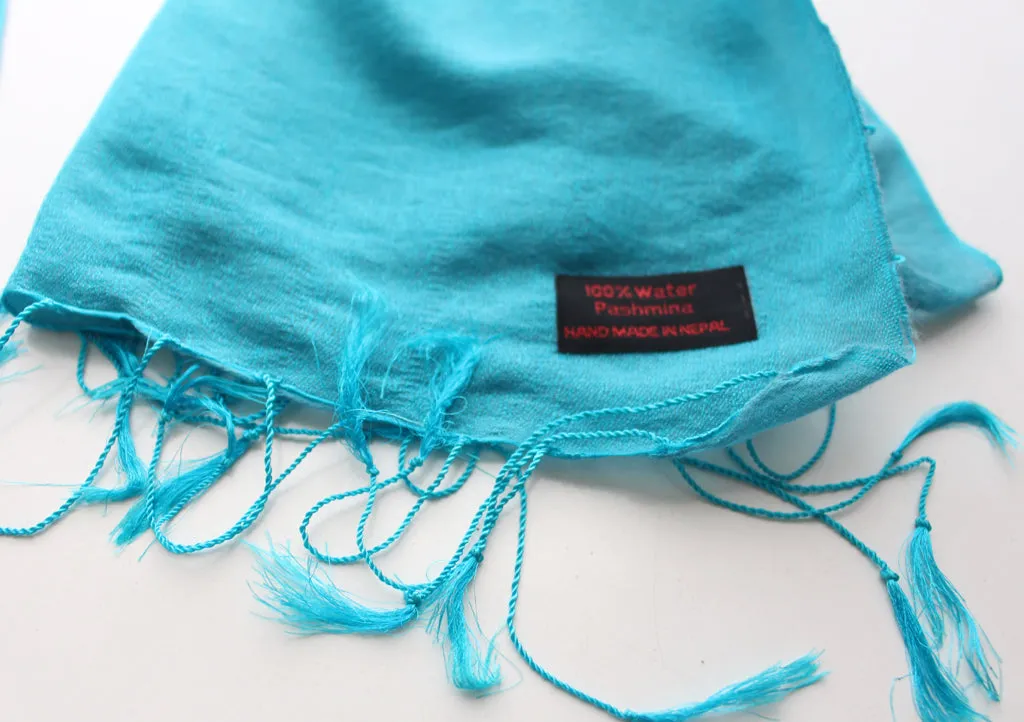 Turquoise Water Pashmina Shawl