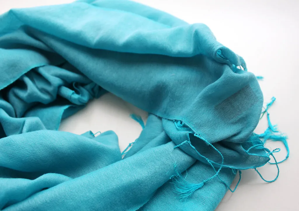 Turquoise Water Pashmina Shawl