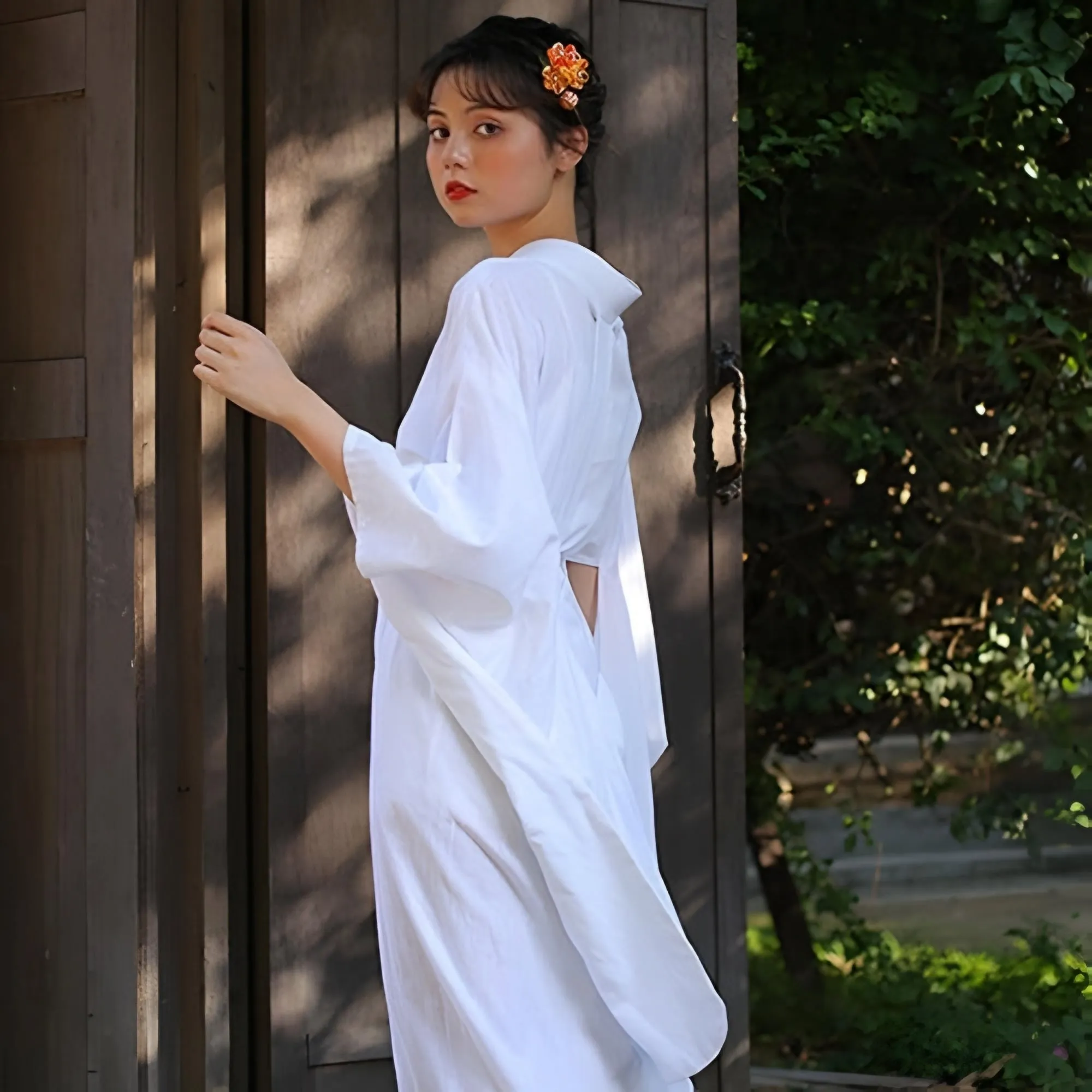 Women White Yukata Undergarment