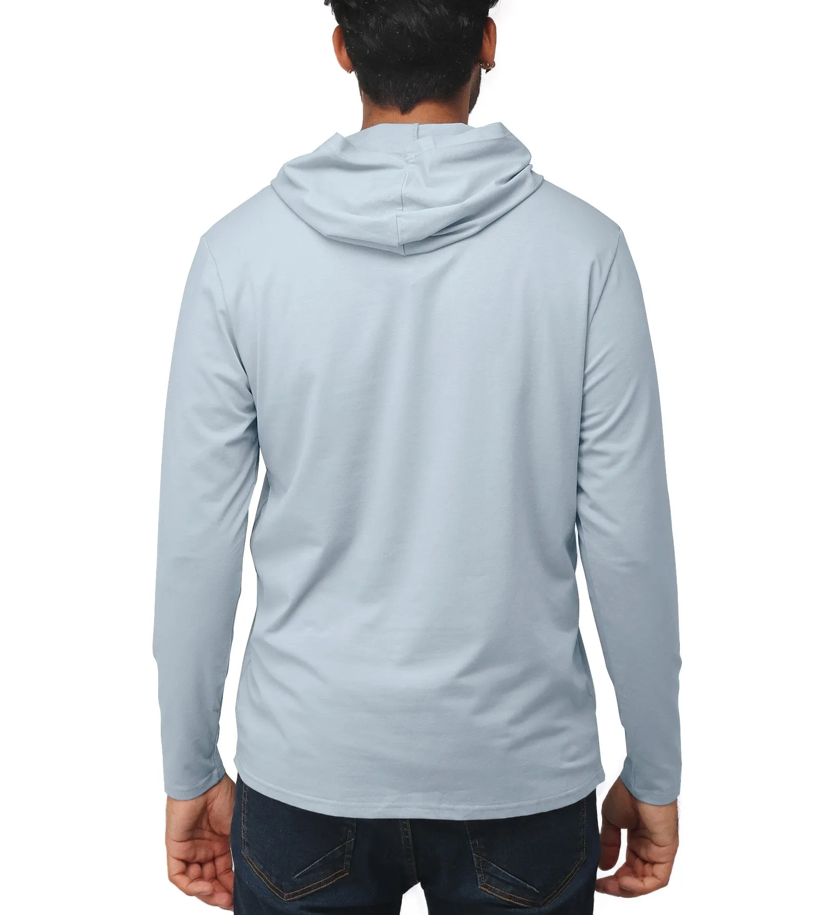 X RAY Men's Long Sleeve Hooded Shirt